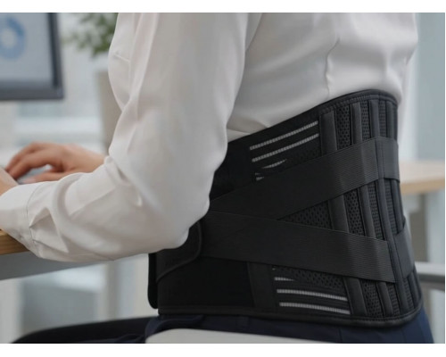 Поперековий корсет Boostex Back Vest 2 для підтримки спини з еластичними пластинами, чоловічий і жіночий