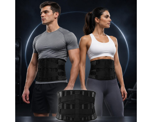 Поперековий корсет Boostex Back Vest 2 для підтримки спини з еластичними пластинами, чоловічий і жіночий