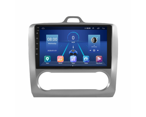 Штатная магнитола Lesko для Ford Focus II 2004-2008 экран 9" 2/32Gb Wi-Fi GPS Base