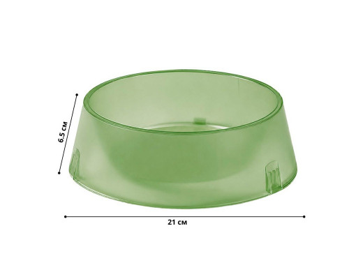 Миска для собак котов Taotaopets 07A6601 пластиковая Green 21 см