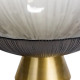 Фруктовниця скляна "Gold & Grey" 24 см на золотій ніжці Yiwu HP-34-118