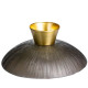 Фруктовниця скляна "Gold & Grey" 34 см на золотій ніжці Yiwu HP-34-119