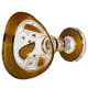 Цукерниця скляна Bogema Gold 15 см Yiwu HP-34-134