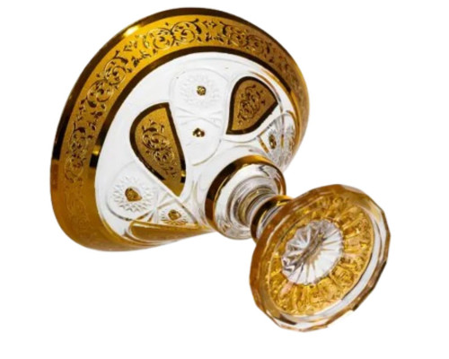 Цукерниця скляна Bogema Gold 15 см Yiwu HP-34-134