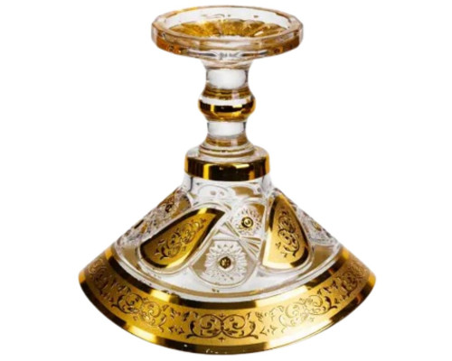 Цукерниця скляна Bogema Gold 15 см Yiwu HP-34-134