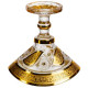 Цукерниця скляна Bogema Gold 15 см Yiwu HP-34-134