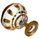 Ваза для фруктів скляна Bohemia Gold 26 см Yiwu HP-34-137