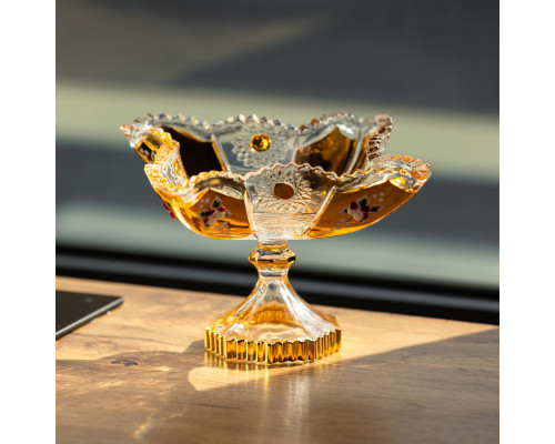 Цукерниця скляна Crystal 12 см Yiwu HP-34-139