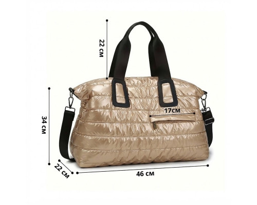 Спортивная сумка HT8264 для спорта фитнеса путешествий женская дорожная с ручками Rose Gold