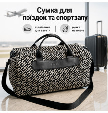 Сумка дорожная 3102 с регулируемым плечевым ремнем ручная кладь Black