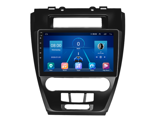 Штатная магнитола Lesko для Ford Fusion (North America) I 2005-2012 экран 10" 6/128Gb 4G Wi-Fi GPS Top