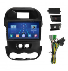 Штатная магнитола Lesko для Ford Ranger III 2011-2015 экран 9" 2/32Gb 4G Wi-Fi GPS Top