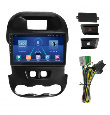 Штатная магнитола Lesko для Ford Ranger III 2011-2015 экран 9" 4/64Gb 4G Wi-Fi GPS Top