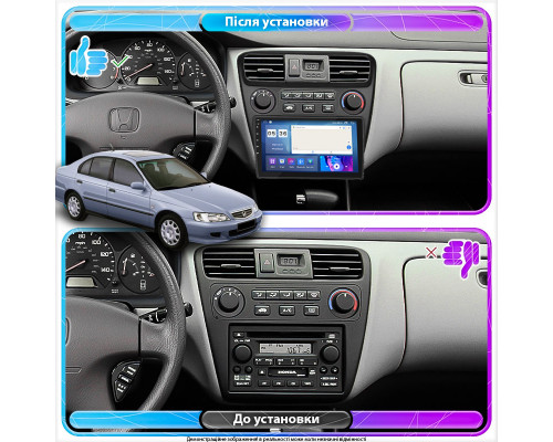 Штатная магнитола Lesko для Honda Accord VI 1997-2002 экран 9" 4/64Gb CarPlay 4G Wi-Fi GPS Prime
