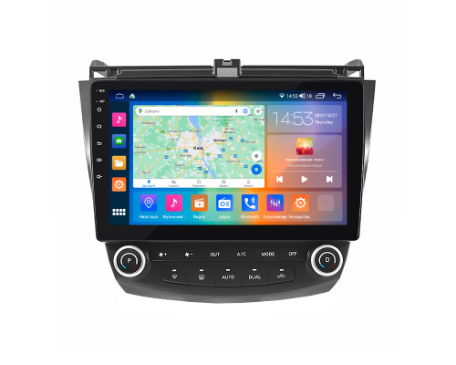 Штатная магнитола Lesko для Honda Accord VII Рестайлинг 2005-2008 экран 10" 2/32Gb CarPlay 4G Wi-Fi GPS Prime