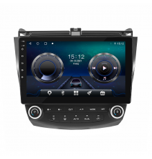 Штатная магнитола Lesko для Honda Accord VII Рестайлинг 2005-2008 экран 10" 4/64Gb 4G Wi-Fi GPS Top