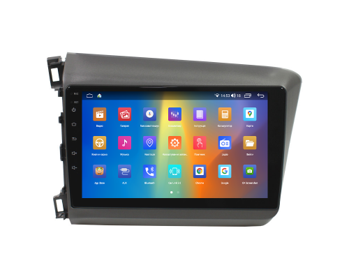 Штатная магнитола Lesko для Honda Civic IX 2011-2015 экран 9" 2/32Gb CarPlay 4G Wi-Fi GPS Prime