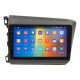 Штатная магнитола Lesko для Honda Civic IX 2011-2015 экран 9" 2/32Gb CarPlay 4G Wi-Fi GPS Prime