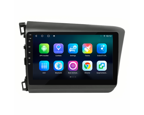 Штатная магнитола Lesko для Honda Civic IX 2011-2015 экран 9" 4/64Gb 4G Wi-Fi GPS Top