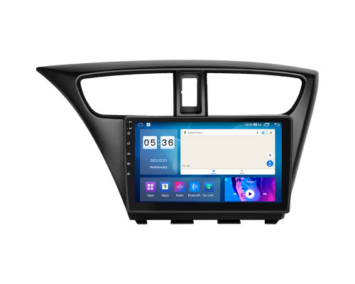 Штатная магнитола Lesko для Honda Civic IX Рестайлинг 2013-2017 экран 9" 2/32Gb CarPlay 4G Wi-Fi GPS Prime