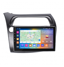 Штатная магнитола Lesko для Honda Civic Type R VIII Рестайлинг 2008-2011 экран 9" 4/64Gb CarPlay 4G Wi-Fi GPS Prime