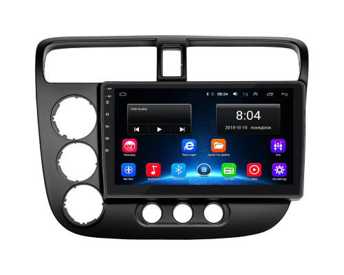 Штатная магнитола Lesko для Honda Civic VII 2000-2003 экран 9" 2/32Gb Wi-Fi GPS Base