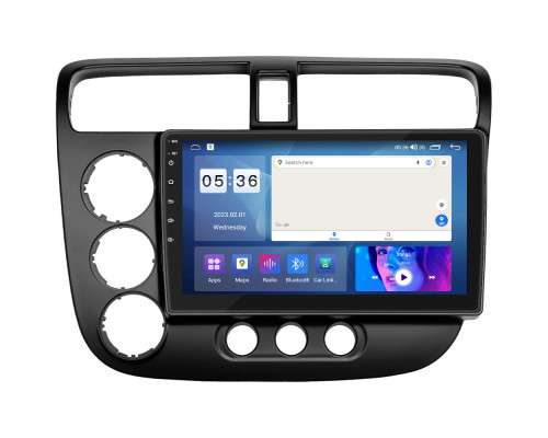Штатная магнитола Lesko для Honda Civic VII Рестайлинг 2003-2006 экран 9" 2/32Gb CarPlay 4G Wi-Fi GPS Prime