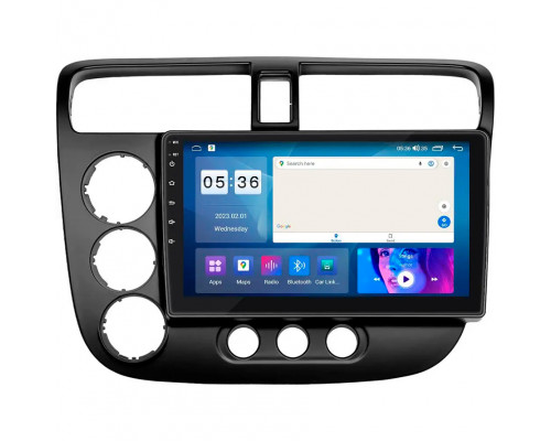 Штатная магнитола Lesko для Honda Civic VII Рестайлинг 2003-2006 экран 9" 4/64Gb CarPlay 4G Wi-Fi GPS Prime