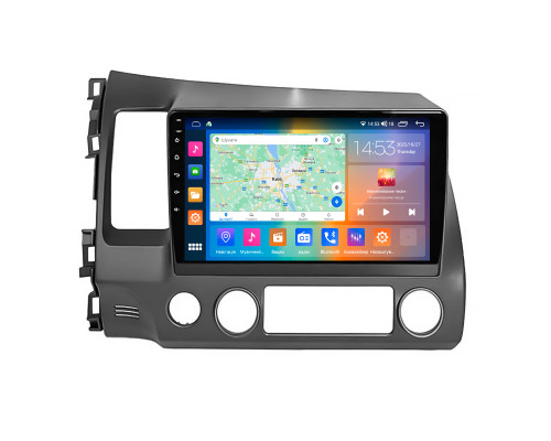 Штатная магнитола Lesko для Honda Civic VIII 2005-2009 экран 10" 2/32Gb CarPlay 4G Wi-Fi GPS Prime