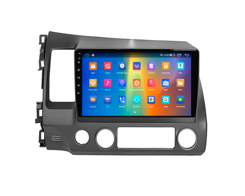 Штатная магнитола Lesko для Honda Civic VIII 2005-2009 экран 10" 4/64Gb CarPlay 4G Wi-Fi GPS Prime