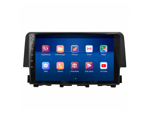 Штатная магнитола Lesko для Honda Civic X 2015-2021 экран 9" 4/64Gb 4G Wi-Fi GPS Top