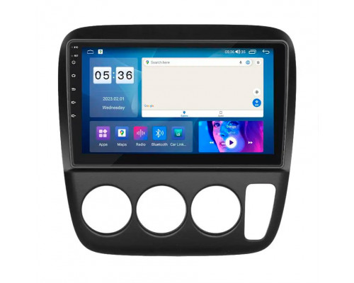 Штатная магнитола Lesko для Honda CR-V I Рестайлинг 1999-2001 экран 9" 4/64Gb CarPlay 4G Wi-Fi GPS Prime