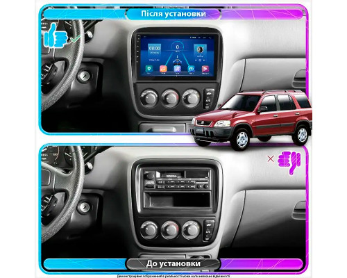 Штатная магнитола Lesko для Honda CR-V I Рестайлинг 1999-2001 экран 9" 4/64Gb 4G Wi-Fi GPS Top
