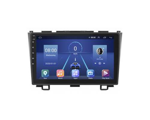 Штатная магнитола Lesko для Honda CR-V III 2006-2009 экран 9" 6/128Gb 4G Wi-Fi GPS Top