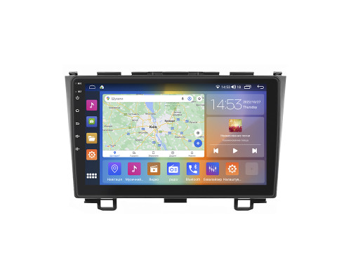 Штатная магнитола Lesko для Honda CR-V III Рестайлинг 2009-2012 экран 9" 4/64Gb CarPlay 4G Wi-Fi GPS Prime