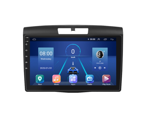 Штатная магнитола Lesko для Honda CR-V IV 2011-2015 экран 9" 6/128Gb 4G Wi-Fi GPS Top