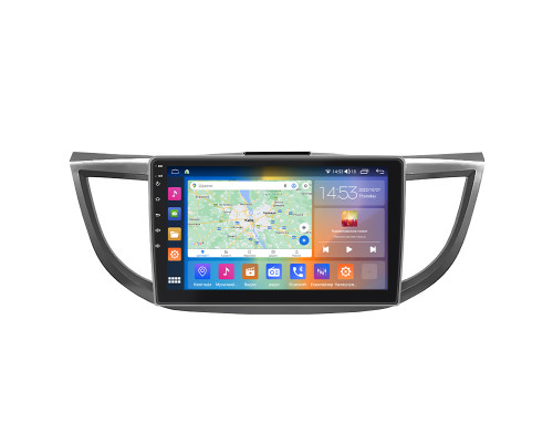 Штатная магнитола Lesko для Honda CR-V IV Рестайлинг 2014-2018 экран 10" 4/64Gb CarPlay 4G Wi-Fi GPS Prime
