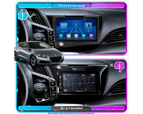 Штатная магнитола Lesko для Honda CR-Z  2010-2016 экран 9" 6/128Gb 4G Wi-Fi GPS Top