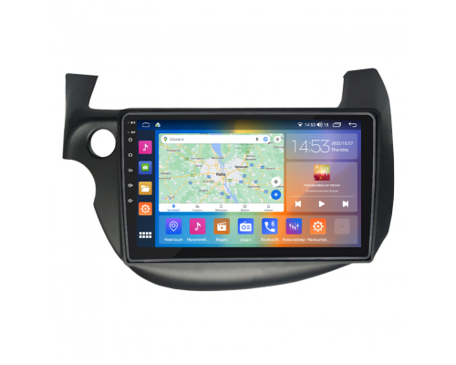 Штатная магнитола Lesko для Honda Fit II 2007-2014 экран 10" 2/32Gb CarPlay 4G Wi-Fi GPS Prime