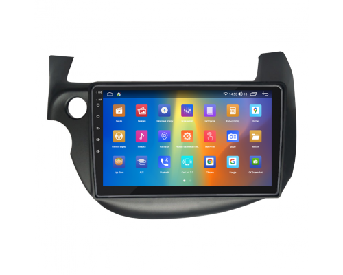 Штатная магнитола Lesko для Honda Fit II 2007-2014 экран 10" 2/32Gb CarPlay 4G Wi-Fi GPS Prime