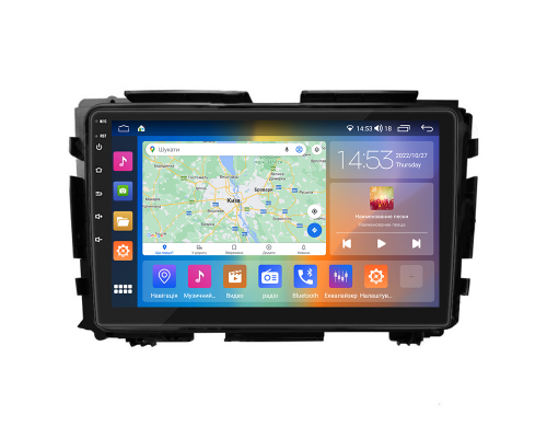 Штатная магнитола Lesko для Honda HR-V II 2013-2018 экран 9" 2/32Gb CarPlay 4G Wi-Fi GPS Prime