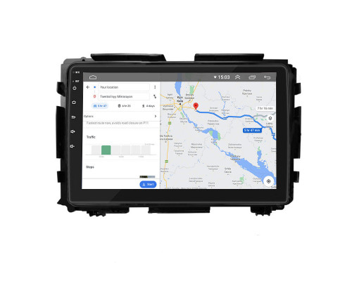 Штатная магнитола Lesko для Honda HR-V II 2013-2018 экран 9" 2/32Gb 4G Wi-Fi GPS Top