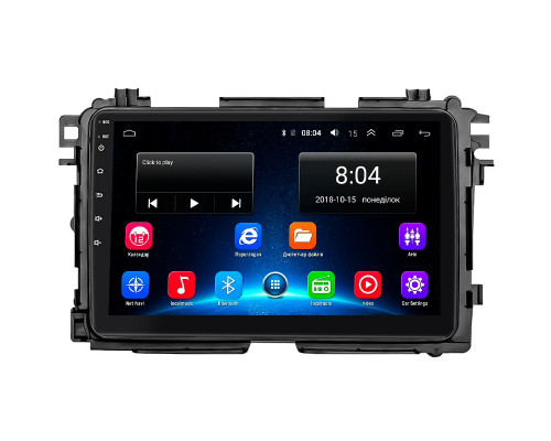 Штатная магнитола Lesko для Honda HR-V II Рестайлинг 2018-н.в. экран 9" 2/32Gb Wi-Fi GPS Base