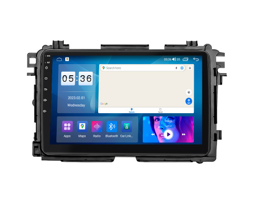 Штатная магнитола Lesko для Honda HR-V II Рестайлинг 2018-н.в. экран 9" 4/64Gb CarPlay 4G Wi-Fi GPS Prime