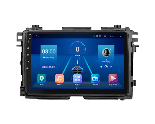 Штатная магнитола Lesko для Honda HR-V II Рестайлинг 2018-н.в. экран 9" 2/32Gb 4G Wi-Fi GPS Top