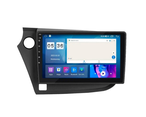 Штатная магнитола Lesko для Honda Insight II Рестайлинг 2011-2014 экран 9" 2/32Gb CarPlay 4G Wi-Fi GPS Prime