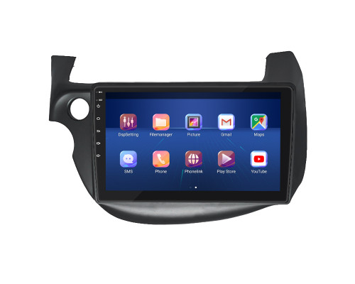 Штатная магнитола Lesko для Honda Jazz II 2008-2010 экран 10" 2/32Gb 4G Wi-Fi GPS Top