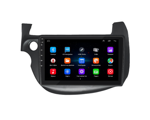 Штатная магнитола Lesko для Honda Jazz II Рестайлинг 2011-2014 экран 10" 1/16Gb Wi-Fi GPS Base