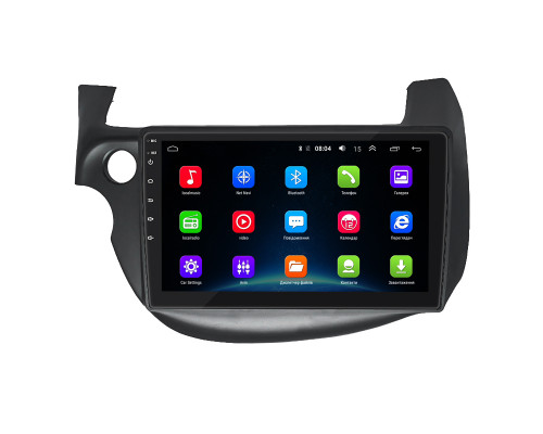Штатная магнитола Lesko для Honda Jazz II Рестайлинг 2011-2014 экран 10" 2/32Gb Wi-Fi GPS Base