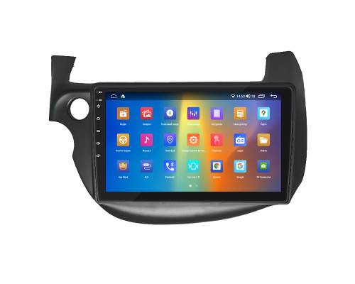 Штатная магнитола Lesko для Honda Jazz II Рестайлинг 2011-2014 экран 10" 2/32Gb CarPlay 4G Wi-Fi GPS Prime